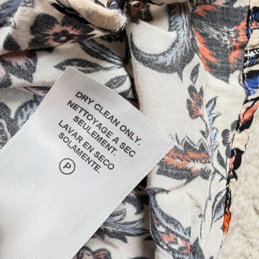Velvet by Graham & Spencer Blouse Womens L Floral V Boho Top Cottagecore Garden - Picture 6 of 9